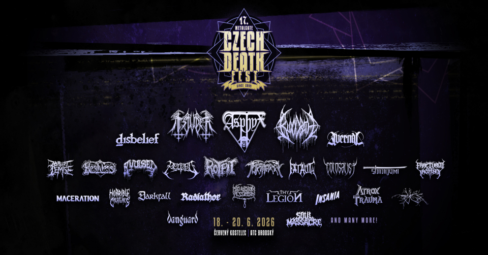 Dalších šest zahraničních kapel pro Czech Death Fest 2026